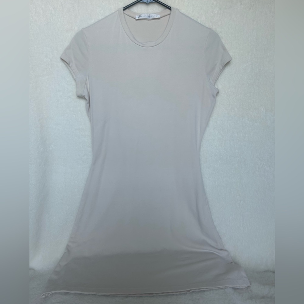 Susana Monaco Short Sleeve A-Line Mini Dress in Natural Size Medium - Picture 5 of 10